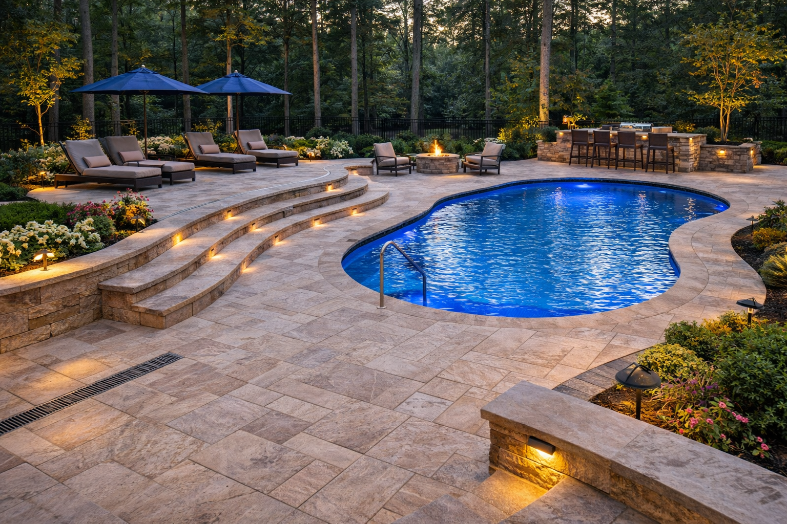 Pool deck installation in Richmond VA